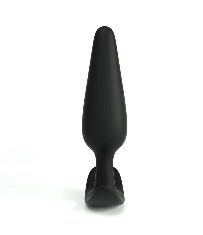Crushious Tic Small Silicone Anal Plug - 7 cm Beginner-Friendly, Black