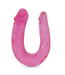 Crushious Flexibele Dubbele Dildo 27 cm Roze Met Realistische Vorm En Gratis Glijmiddel