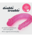 Crushious Flexibele Dubbele Dildo 27 cm Roze Met Realistische Vorm En Gratis Glijmiddel