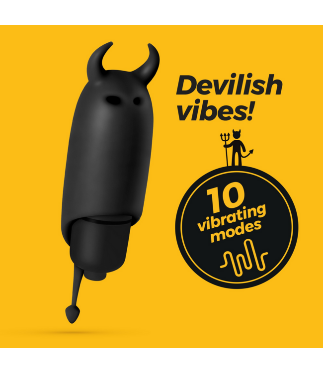 Crushious Crushious Zwarte Siliconen Zakvibrator Bullet Met 10 Vibratiestanden
