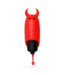 Crushious O-Pet Devil Red: Discreet Silicone Bullet Vibrator with 10 Settings