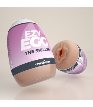 Crushious Ezy Egg Purple Masturbator - Ultimate Pleasure & Easy Care Design