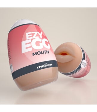 Crushious Ezy Egg Red Masturbator - Innovative, Safe & Easy Solo Pleasure Aid