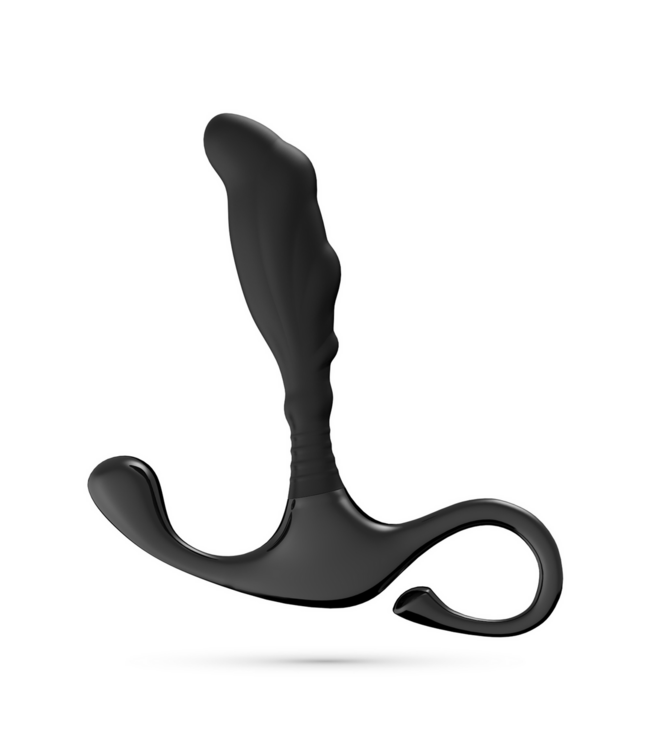 Crushious Siliconen Prostaat Stimulator Zwart Met ABS-Handvat Voor Beginners En Gevorderden