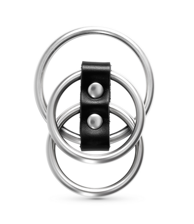 Crushious Saruman Silver Metal Cock Ring Set – Versatile Pleasure Trio