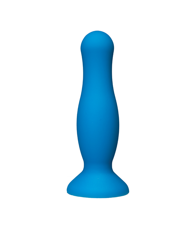 Doc Johnson Doc Johnson American POP Siliconen Buttplug 12,7 cm Blauw Platina