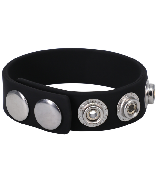 Doc Johnson Silikon 5 Snap Cockring – Anpassbar, bequem & sicher für jeden Tag