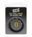 Doc Johnson Doc Johnson Adjustable Leather Cockring Met 3 Drukknoopinstellingen Zwart