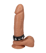 Doc Johnson Doc Johnson Adjustable Leather Cockring Met 3 Drukknoopinstellingen Zwart
