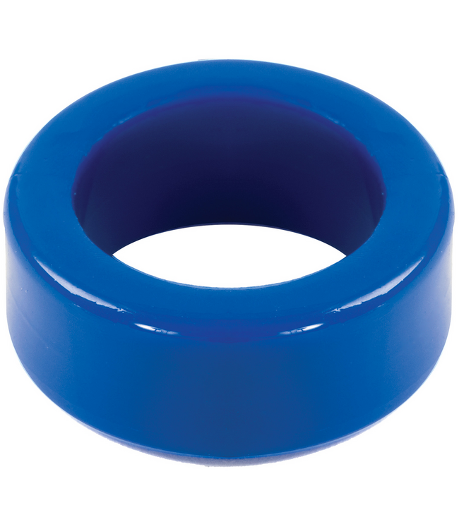 Doc Johnson TitanMen Verstelbare Stretch Cockring Van Lichaamsveilig TPR, Zwart & Blauw