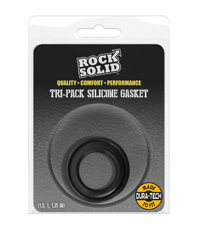 Doc Johnson The Gasket Siliconen Cockring Set Triple – Flexibel, Veilig & Vaatwasbestendig