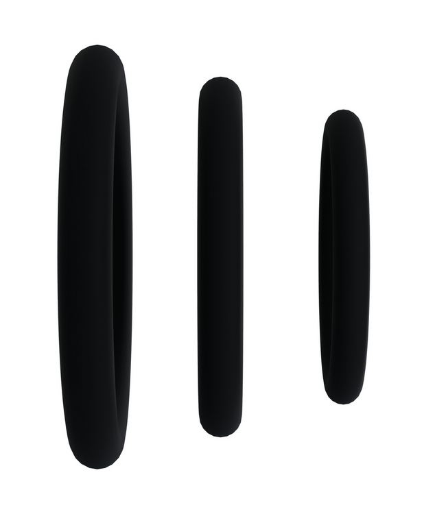Doc Johnson The Gasket Siliconen Cockring Set Triple – Flexibel, Veilig & Vaatwasbestendig