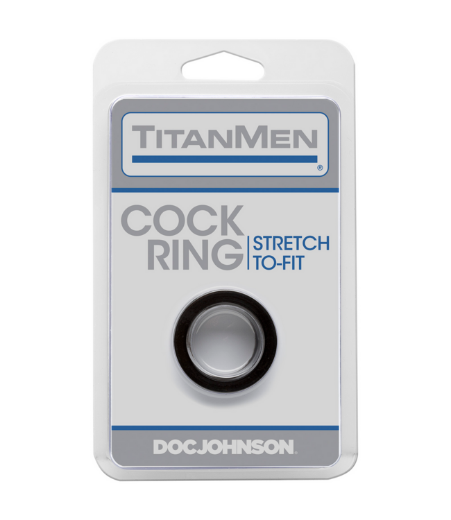 Doc Johnson TitanMen Stretch-To-Fit Cockring | Komfortabel & Perfekte Passform