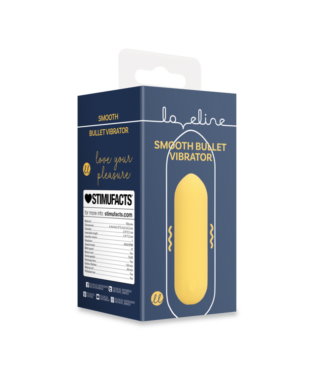 Loveline Loveline Compacte Yellow Bullet Vibrator Met Krachtige Siliconen Touch