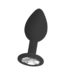 Ouch! Siliconen Butt Plug 7,3 cm Met Flexibele Nek En Afneembaar Sieraad