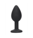 Ouch! Stilvoller Silikon-Analplug 7,3 cm mit abnehmbarem Schmuck-Diamant