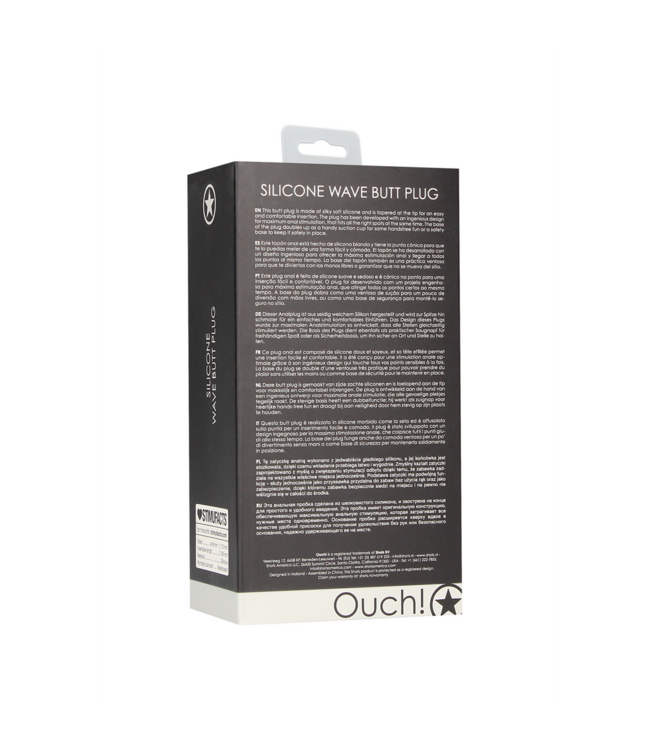 Ouch! Seidig-weicher Buttplug 11,3 cm – Konisch für maximale Stimulation