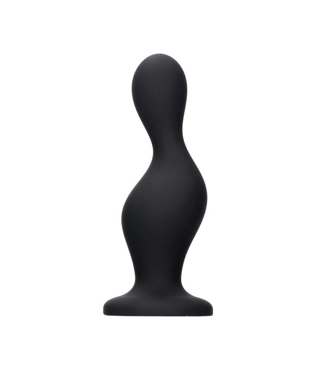 Ouch! Silky Soft Wave Butt Plug 11.3 cm - Tapered Design & Suction Base