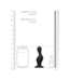 Ouch! Silky Soft Wave Butt Plug 11.3 cm - Tapered Design & Suction Base