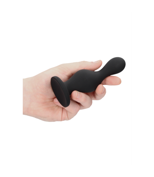 Ouch! Siliconen Buttplug 11,3 cm Met Zuignapbasis Voor Veilig Anale Gebruik