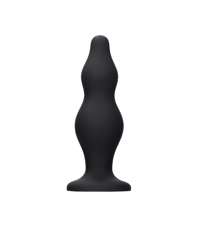 Ouch! Silky Silicone Bubble Butt Plug 11.6 cm - Comfortable & Stimulating