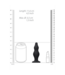 Ouch! Siliconen Buttplug Met Zuignap 11,6 cm - Comfortabel Taps Toelopend Model