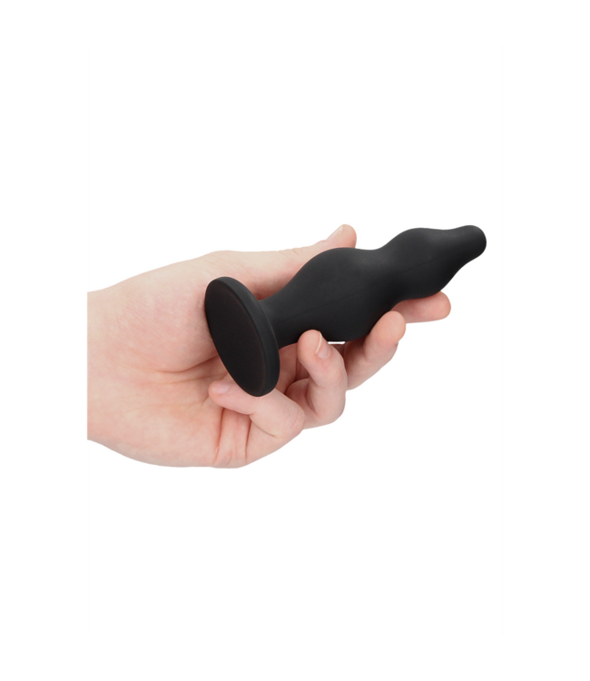 Ouch! Siliconen Buttplug Met Zuignap 11,6 cm - Comfortabel Taps Toelopend Model
