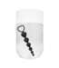 Ouch! Intense Pleasure Anal Heart Beads - Soft Silicone 18.5 cm