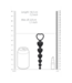Ouch! Siliconen Anale Ketting 18,5 cm Met Hartvormige Kralen Voor Intens Plezier