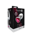 Ouch! Ouch! Aluminium Buttplug Met Edelsteenbasis 9,3 cm - Zilver/Rubellite Roze