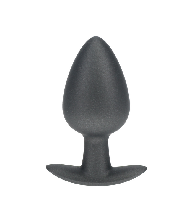 Ouch! Siliconen Anal Plug 4 cm Large 3,5’’ Metalen Finish Zacht en Comfortabel