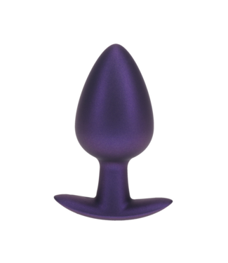 Ouch! Silicone Large Anal Plug 8,9 cm - Metallic Paars Comfortabel