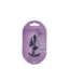 Ouch! Silicone Large Anal Plug 8,9 cm - Metallic Paars Comfortabel