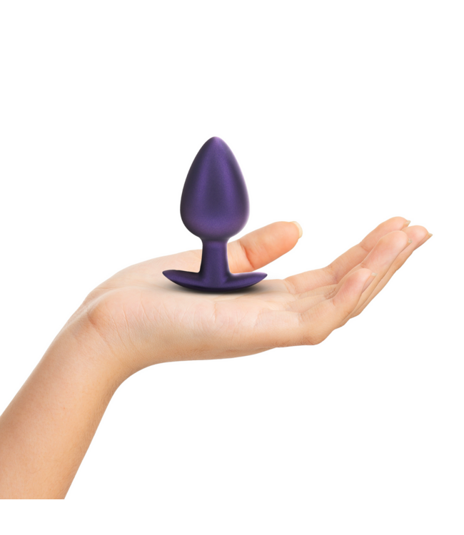 Ouch! Large Metallic Purple Soft Silicone Anal Plug - 8.9 cm Comfort & Joy