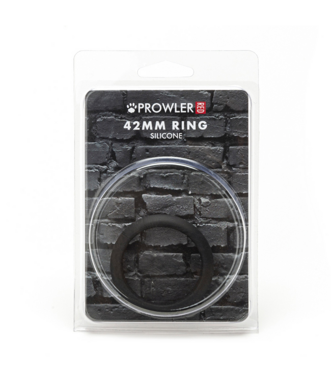 Prowler Red Silicone Erectionsring 42 mm Zwart Voor Versterkte Prestaties Prowler RED