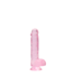 RealRock REALROCK CRYSTAL CLEAR Dildo Met Zuignap En Realistische Ballen 17 cm