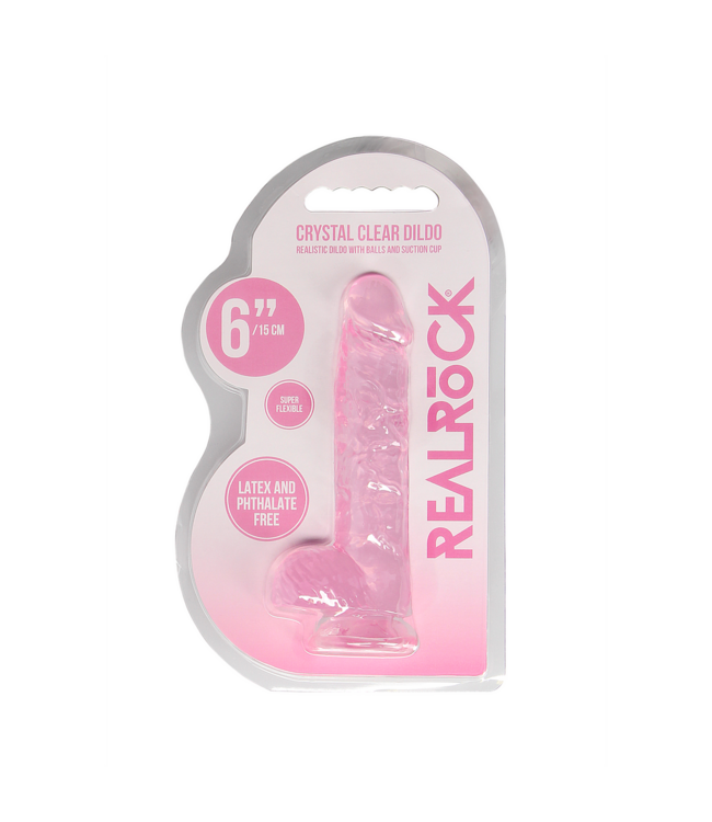 RealRock REALROCK CRYSTAL CLEAR Dildo 17 cm – Realistisch, sicher & leicht zu reinigen