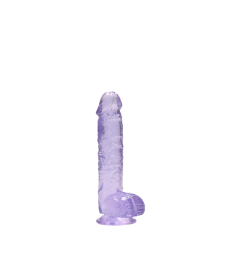 RealRock RealRock Transparante Dildo Met Zuignap En Realistische Ballen 17 cm