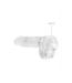 RealRock RealRock Crystal Clear Dildo 17 cm Met Realistische Ballen En Zuignap