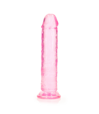 RealRock REALROCK CRYSTAL CLEAR Dildo mit Saugnapf – 20 cm, phthalatfrei