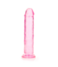 RealRock REALROCK Crystal Clear Dildo - 20 cm Suction Cup, Phthalate-Free Pleasure