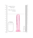 RealRock REALROCK CRYSTAL CLEAR Dildo mit Saugnapf – 20 cm, phthalatfrei