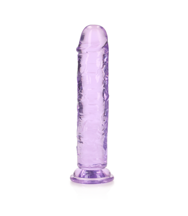 RealRock REALROCK Kristallklar Dildo 20 cm mit Saugnapf - phthalatfrei