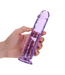 RealRock REALROCK Kristallklar Dildo 20 cm mit Saugnapf - phthalatfrei