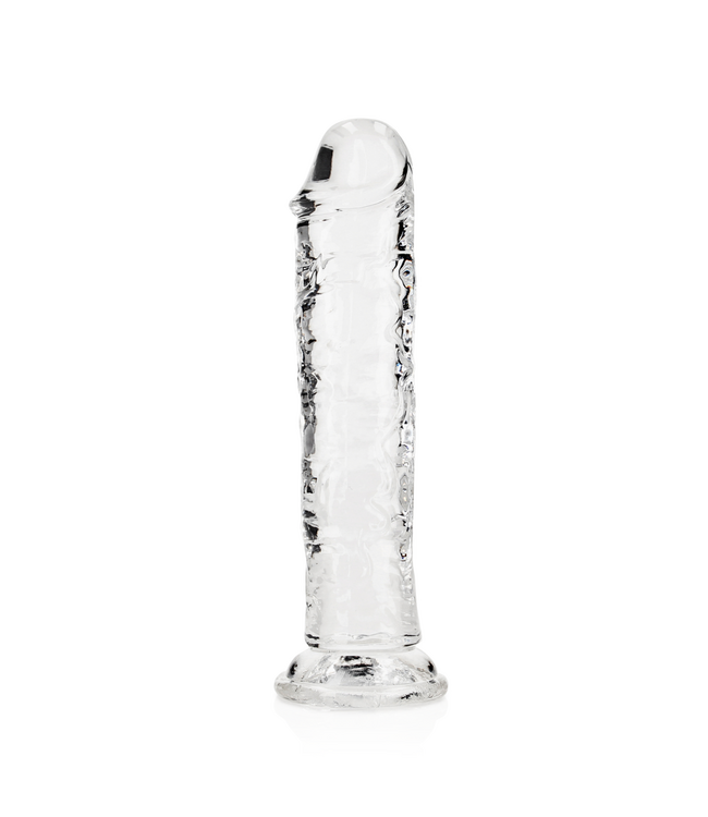 RealRock RealRock Crystal Clear Dildo 18 cm with Suction Cup - Body Safe Pleasure