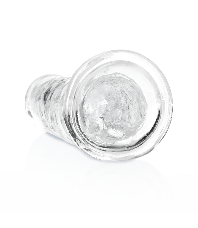 RealRock Gerader Realistik-Dildo 20 cm transparent mit Saugnapf, phthalatfrei