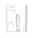 RealRock RealRock Crystal Clear Dildo 18 cm with Suction Cup - Body Safe Pleasure
