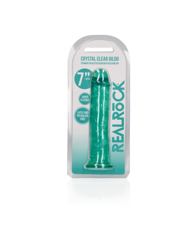 RealRock RealRock Crystal Clear Straight Dildo 20cm with Suction Cup