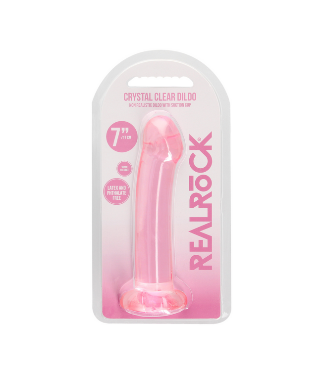 RealRock REALROCK Kristallklarer Dildo 17 cm – Sicher, stabil & vielseitig