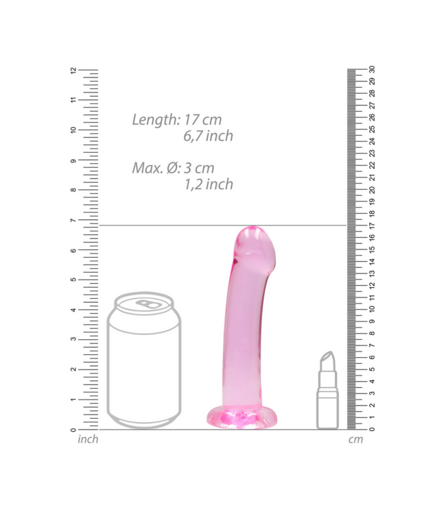 RealRock REALROCK Crystal Clear Dildo Met Zuignap 17 cm – Veilig & Stevig
